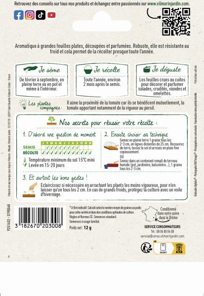Aromatiques - Persil Gigante d'Italie (Géant d'Italie) - Grand Modèle - MEDIA_PACKAGING_VERSO